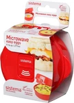 Sistema Microwave Egg Cooker And Poacher With Steam Release Vent. Fixed Price $18.99.