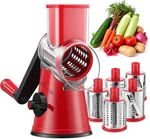 Gdl Rotary Cheese Grater Hand Crank With 5 Interchangeable Blades - Upgraded. Fixed Price $55.67.