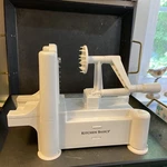 Kitchen Basics Ultra-durable Tri-blade Vegetable Turning Spiral Slicer Storage. Fixed Price $8.90.