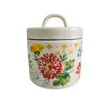 The Pioneer Woman Blooming Bouquet Bacon Grease Container With Strainer 4". Fixed Price $28.95.