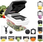 18-IN-1 Vegetable Chopper Mandoline Slicer For Kitchen, Food With Contai. Fixed Price $46.99.