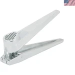 Norpro Silver Garlic Press One Size Aluminum Hand With Cleaner. Fixed Price $21.84.