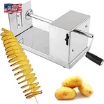 Techtongda Tornado Potato Spiral Cutter Manual Stainless Steel Twisted Sl. Fixed Price $34.18.
