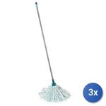 3X Leifheit Classic Mop, Model 52072, With Steel Handle, For Cleaning. Fixed Price $48.14.