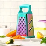4 Sides Box Cheese Grater Mandoline Slicer Set Stainless Steel 6" Large Size. Fixed Price $7.35.