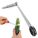 Potato Cutter Stainless Steel Vegetable Spiralizer One Size, Black. Fixed Price $11.99.