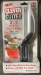 Clever Cutter 2 IN1 Knife Cutting Board Scissors Food Slicer & Chopper. Fixed Price $14.99.