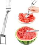 Stainl Steel Watermelon Slicer And Fork 2-IN-1 Portable Kitchen Tool. Fixed Price $7.79.