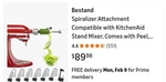 Brieftons 7-BLADE Vegetable Spiralizer White/green. Fixed Price $25.00.