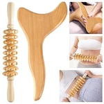 Wooden Gua Sha Lymphatic Tool, Machomby Therapy Massage Tools, 2-PACK. Fixed Price $27.13.