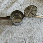 Silver Metal Stainless Steel Manual Potato Ricer Kitchen Tool Single Item Set. Fixed Price $22.99.