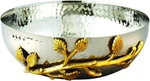 Golden Vine Hammered Stainless Steel Salad Bowl, 6.5-INCH, Silver/gold (70031). Fixed Price $62.86.