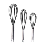 Silicone Whisk Set Of 3 Stainless Steel & Non-stick Coating. Fixed Price $16.92.