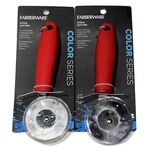 2 Pk Farberware Pizza Cutter Stainless Steel Blade Soft Red Handle Color Series. Fixed Price $21.99.