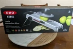 Oxo Steel Chefs Mandoline Slicer 3105300. Fixed Price $85.00.