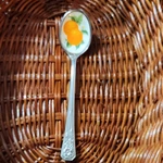 Avon Stainless Steel Enamel Collectible Spoon Orange Fruit Design Food & Drink. Fixed Price $6.00.