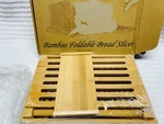Purenjoy Bamboo Bread Slicer For Homemade - Foldable Slicing Guide. Fixed Price $39.33.