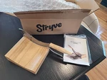 Stryve Biltong Charcuterie Slicer Wood Block Stainless Magnetic Tray. Fixed Price $49.99.