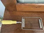 Vntg Progressus Italy Stainless Steel Tomato Slicer Knife Yellow Handle. Fixed Price $12.48.