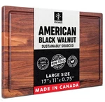 Walnut Cutting Board For Kitchen, Reversible Wooden With J.... Fixed Price $99.85.