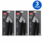 Oxo Softworks Garlic Press Stainless Steel With Grips 3 Pack New. Fixed Price $44.99.