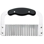 Hic Kitchen Crinkle-cut Wave Slicer French Fry Vegetable 7.3", Black Handle. Fixed Price $21.04.