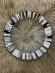 Annie Glass Bowl Made In Usa Ruffle With Silver Rim. Dishwasher Safe.. Fixed Price $45.00.