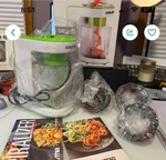 Gourmia Curly Q Pro Electric Spiralizer W/box Kitchen Healthy Red. Fixed Price $18.00.