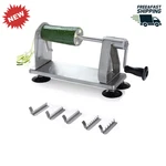 Stainless Steel Vegetable Spiralizer 5 Blade Zoodle Maker Slicer Potato Cutter. Fixed Price $57.59.