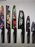 Astercook 6-PIECE Flower Kitchen Knife Set German High Carbon Stainless Steel Wi. Fixed Price $75.99.