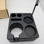 Normcore Compact Espresso Tamping Station, Black Ash Wood, 58MM Tools. Fixed Price $34.99.
