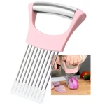 Pink Stainless Steel For Slicing,onion Slicer Holder, Cutt.... Fixed Price $10.20.