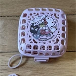 Sanrio Characters Pink Plastic Bento Food Picks Set 6 W/ Storage Case. Fixed Price $50.00.