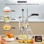 Commercial Chopper With 4 Replacement Blades Vegetable Stainl. Fixed Price $91.94.