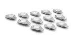 12 Pack Stainless Steel Grillable Oyster Shells, Reusable, Bbq, Grilling, Dish. Fixed Price $25.47.
