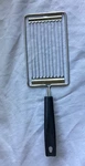 Ekco Vtg 80S Tomato Egg Slicer Serrated Blade Black Plastic Handle 11"USA Cookin. Fixed Price $10.25.