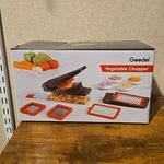 Geedel Vegetable Chopper, Onion Pro Food 4 Blades, Black New In Box. Fixed Price $24.99.