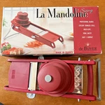 De Buyer Mandoline La Swing France, Slices, Waffle Cuts, Julienne. Fixed Price $49.99.