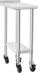Hardura Stainless Steel Commercial Work Table With Wheels Prep & Metal. Fixed Price $206.77.