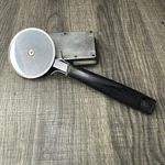 Vintage Ekco Usa Pizza Cutter 8" Stainless Steel Blade & Black Handle. Fixed Price $15.00.