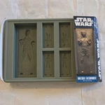 Kotobukiya Star Wars Han Solo Carbonite Gray Silicone Ice Cube Tray. Fixed Price $10.00.