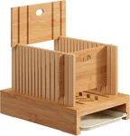 Bamboo Slicer, Adjustable Width For Homemade Bread, Crumb Cat. Fixed Price $37.15.