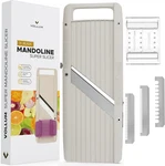 Professional Japanese Mandoline Slicer With Interchangeable Stainless Blades. Fixed Price $85.99.
