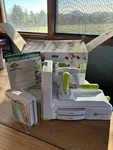 Brieftons BR-5B-02 5-BLADE Spiralizer Counter Top Vegetable Slicer White Green. Fixed Price $13.50.