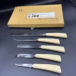 Vintage Quikut Homemaker's Cutlery Knife Set Pairing, Spatula, Bread Nos. Fixed Price $13.60.