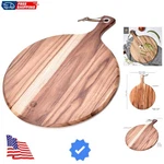 Bill.f Acacia Wood Pizza PEEL,12 Cutting Board, Cheese Paddle Bread A.... Fixed Price $33.59.