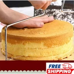 Double Wire Adjustable Cake Leveler Cutter Stainless Steel Slicer 32CM Yxmould. Fixed Price $5.99.