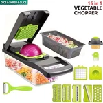 16 Vegetable Chopper Fruit Salad Mandolin Slicer Food Dicer Cutter Peeler. Fixed Price $14.99.