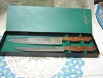 Maxam Knife Set, French Chef And Carving Knives, (2), Precision Hollow Gr. Fixed Price $12.99.