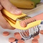 Banana Slicer Fruit Knife Veggie Cucumber Cutter Kitchen Gadget Bar Tools. Fixed Price $6.35.
